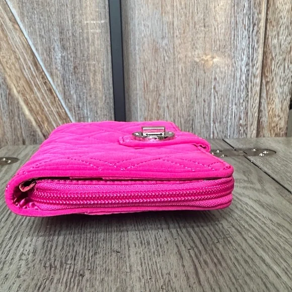 Vera Bradley Fuchsia Pink Quilted Wallet - Picture 3 of 11